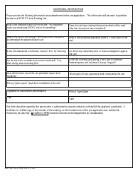 ADEM Form 542 Pre-application Form - Brownfield Cleanup State Revolving Fund (Bcsrf) Loan Program - Alabama, Page 3