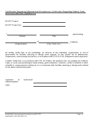 ADEM Form 543 Brownfields Cleanup State Revolving Fund Application Form - Alabama, Page 11
