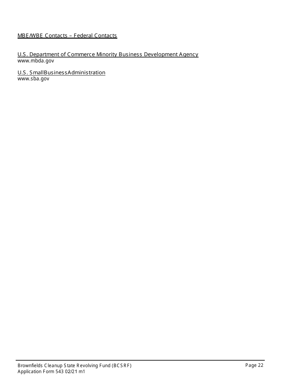 ADEM Form 543 Brownfields Cleanup State Revolving Fund Application Form - Alabama, Page 18