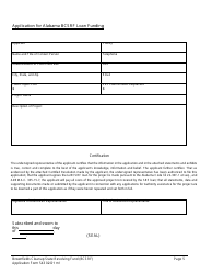 ADEM Form 543 Brownfields Cleanup State Revolving Fund Application Form - Alabama, Page 4