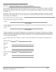 ADEM Form 543 Brownfields Cleanup State Revolving Fund Application Form - Alabama, Page 6
