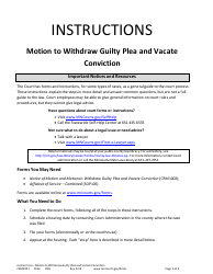 Document preview: Form CRM1001 Instructions - Motion to Withdraw Guilty Plea and Vacate Conviction - Minnesota