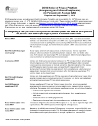 DSHS Form 03-387 Dshs Notice of Privacy Practices for Client Medical Information - Washington (Trukese)