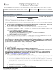 DSHS Formulario 09-004C Aceptacion De Servicios Fuera De Hogar - Washington (Spanish)