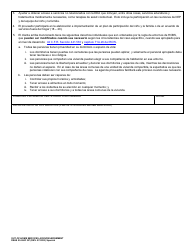 DSHS Formulario 09-004C Aceptacion De Servicios Fuera De Hogar - Washington (Spanish), Page 3