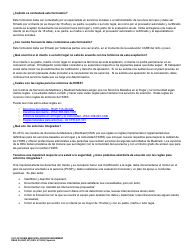 DSHS Formulario 09-004C Aceptacion De Servicios Fuera De Hogar - Washington (Spanish), Page 4