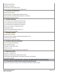 DSHS Form 11-180 Discovery Profile Report - Washington, Page 2