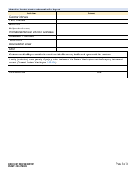 DSHS Form 11-180 Discovery Profile Report - Washington, Page 3