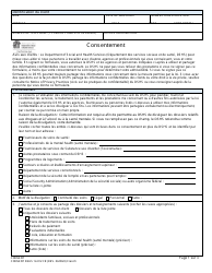 DSHS Form 14-012 Consent - Washington (French)