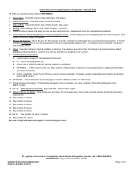 DSHS Form 14-484 Nurse Delegation: Nursing Visit - Washington, Page 3
