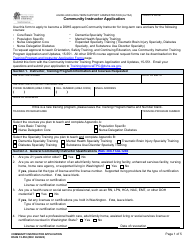 DSHS Form 15-550 Community Instructor Application - Washington