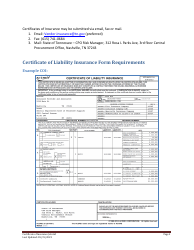 Certificate of Insurance Job Aid - Tennessee, Page 2