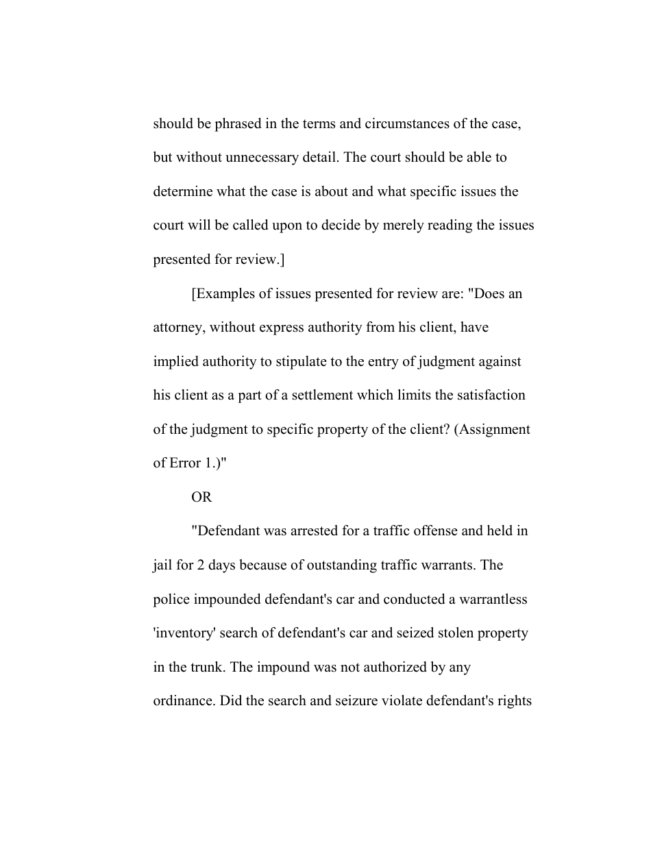 RAP Form 6 Brief of Appellant - Washington, Page 5
