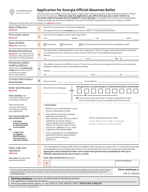 Form APP-21  Printable Pdf