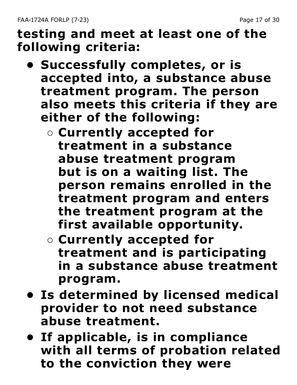 Form FAA-1724A-LP Application Signature Pages - Large Print - Arizona, Page 17
