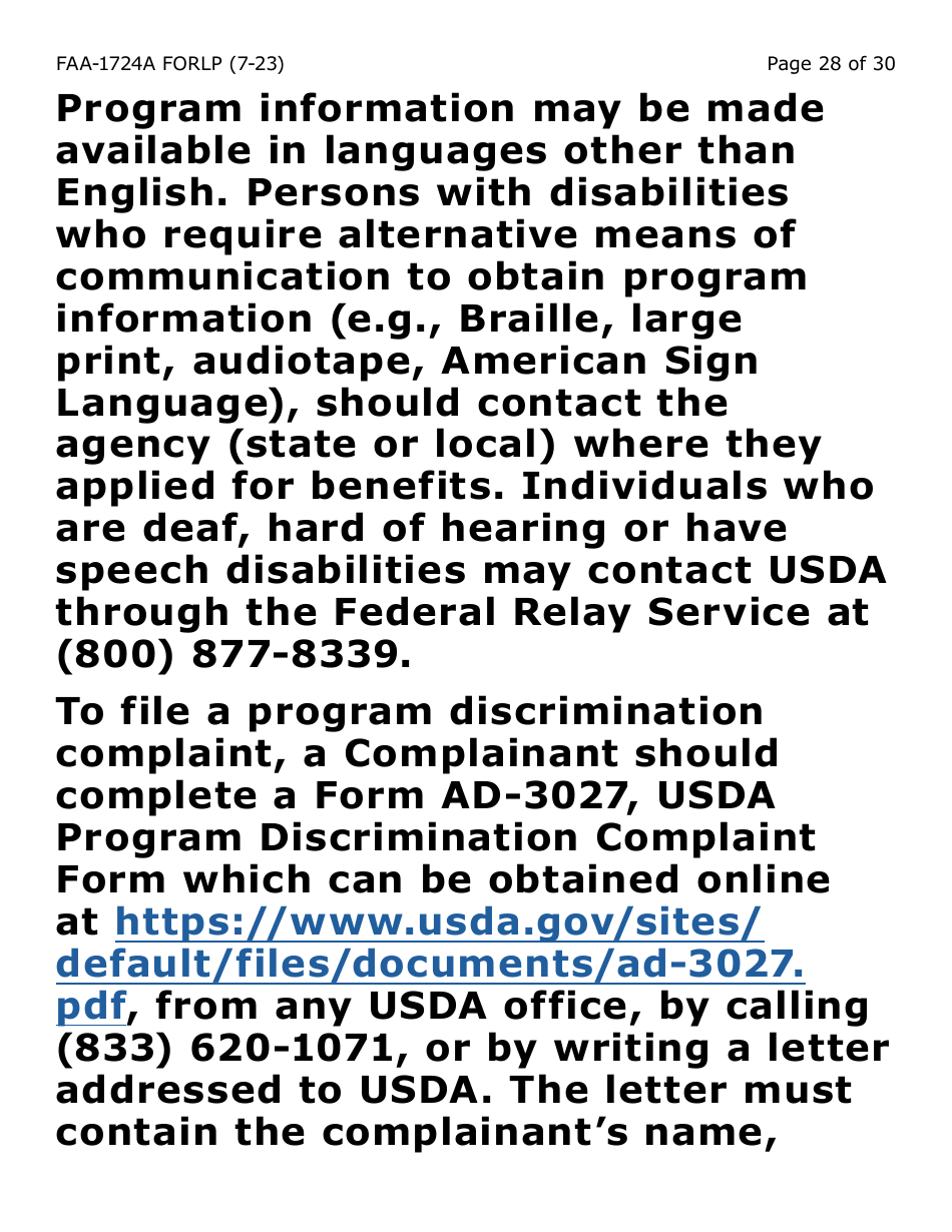 Form FAA-1724A-LP Application Signature Pages - Large Print - Arizona, Page 28