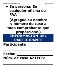 Formulario FAA-1847A-SXLP Solicitud De Reemplazo Por Robo De Beneficios Electronicos (Letra Extra Grande) - Arizona (Spanish), Page 5