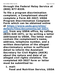 Formulario FAA-1493A-LP Authorized Representative Request - Large Print - Arizona (Spanish), Page 14
