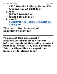 Formulario FAA-1493A-LP Authorized Representative Request - Large Print - Arizona (Spanish), Page 15