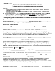 Document preview: Form LDSS-5025-FR Direct Deposit Enrollment Form - New York (French)