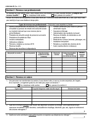 Form LDSS-5040-FR Income Verification Form - New York (French), Page 2
