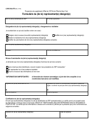 Document preview: Form LDSS-5024-FR Designated Representative Form - New York (French)