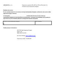 Form LDSS-5024-FR Designated Representative Form - New York (French), Page 2