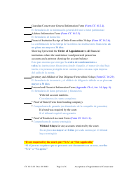 Form CC16:2.2.3 Cceptance of Appointment of Conservator - Nebraska (English/Spanish), Page 2