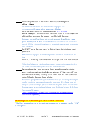 Form CC16:2.2.3 Cceptance of Appointment of Conservator - Nebraska (English/Spanish), Page 5