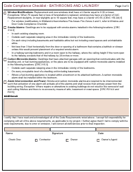 Form 163 Code Compliance Checklist - Bathrooms and Laundry - City of Berkeley, California, Page 3
