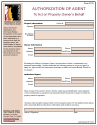 Document preview: Form 112 Authorization of Agent to Act on Property Owner's Behalf - City of Berkeley, California
