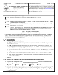 NRC Form 313A (AUT) Authorized User Training, Experience, and Preceptor Attestation