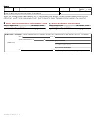 Form TD-420-001 Vehicle Title Application - Washington (English/Russian), Page 2