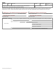 Form TD-420-001 Vehicle Title Application - Washington (English/Vietnamese), Page 2