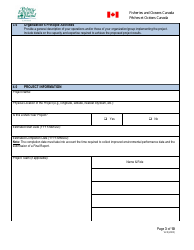 Application Form - Prince Edward Island Fisheries and Aquaculture Clean Technology Adoption Program - Prince Edward Island, Canada, Page 3