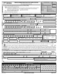 Form MV-82 Vehicle Registration/Title Application - New York
