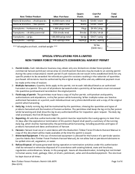 Form 102-4079 Limited Non-timber Forest Products Commercial Harvest Permit - Alaska, Page 3