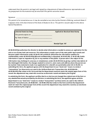Form 102-4079 Limited Non-timber Forest Products Commercial Harvest Permit - Alaska, Page 6