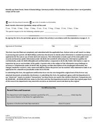 Form 102-4040A Commercial Recreation Permit - Alaska, Page 3