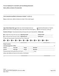 Form 102-1084A Land Use Permit Application - Alaska, Page 4