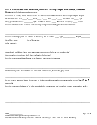 Form 102-1084C Land Use Permit Application Supplemental Questionnaire for: Use of State-Owned Waters (Shorelands, Tidelands &amp; Submerged Lands) - Alaska, Page 3