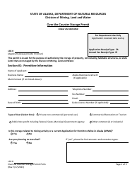 Over the Counter Storage Permit Application - Alaska, Page 3