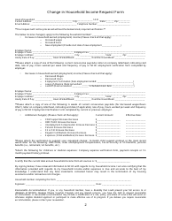 Change in Household Income Request Form - City of Parma, Ohio, Page 2