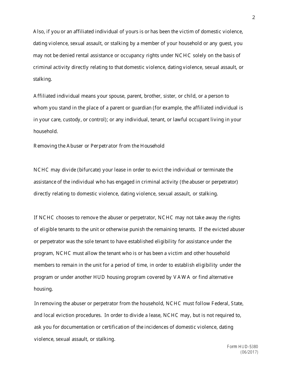 Form HUD-5382 Statement of Conformity With the Violence Against Womens Act - City of Parma, Ohio, Page 3