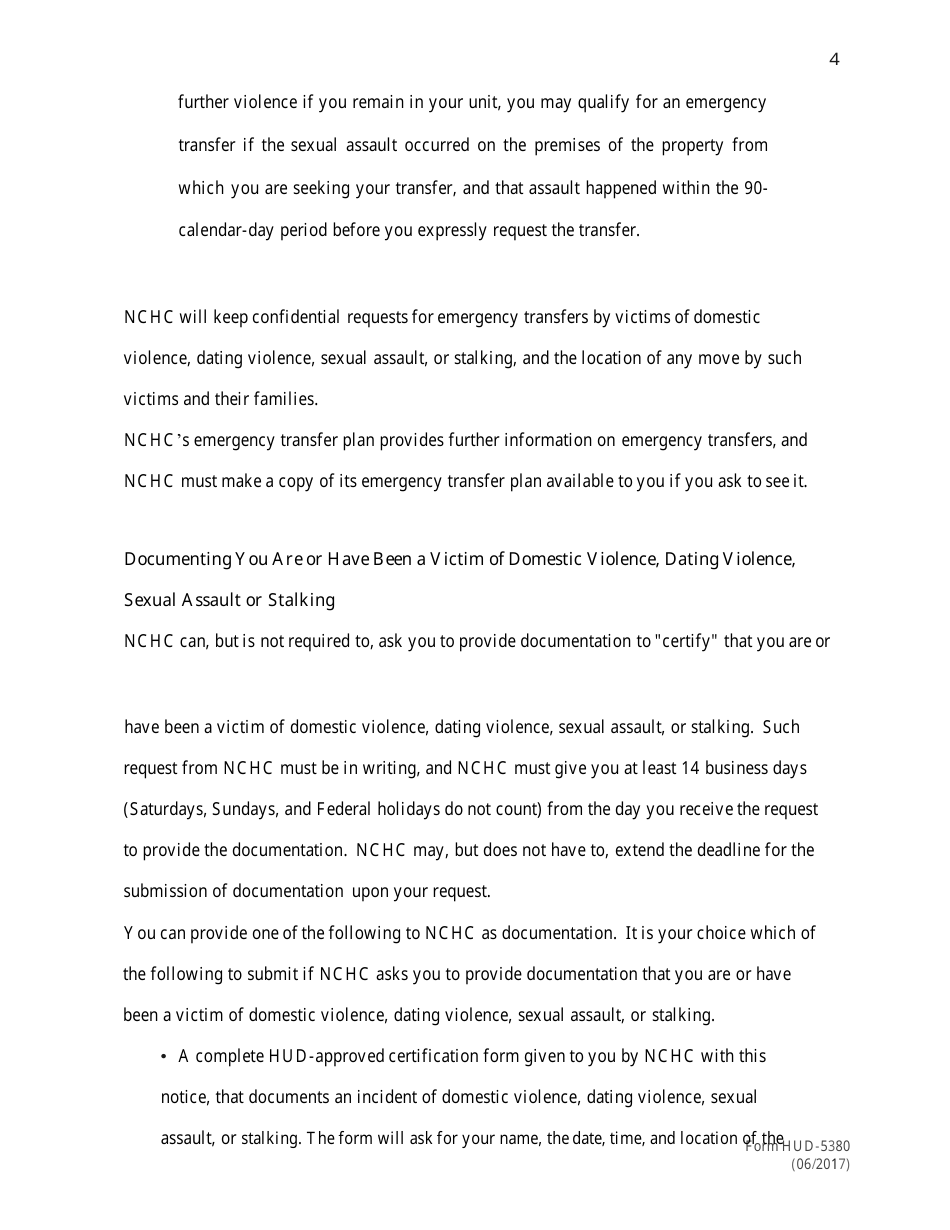 Form HUD-5382 Statement of Conformity With the Violence Against Womens Act - City of Parma, Ohio, Page 5