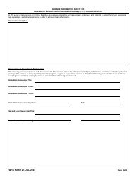 WHS Form 27 Coach Program Training Application, Page 3