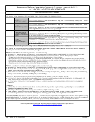 DD Form 3190 Application Packet for New Applicants - Credentialing Program for Prevention Personnel (D-Cppp), Page 3