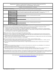 DD Form 3191 Application Packet for Renewal Applicants - Credentialing Program for Prevention Personnel (D-Cppp), Page 3
