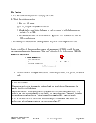 Form OFP101 Instructions - Asking for an Order for Protection (Ofp) - Minnesota, Page 6