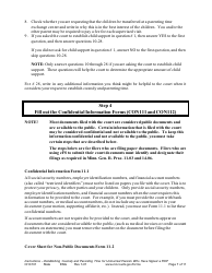 Form CHC101 Instructions - Establishing Custody and Parenting Time for Unmarried Parents Who Have Signed a Rop - Minnesota, Page 7